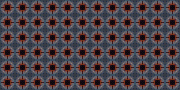 Motif ethnique Texture de conception de tissu kaléidoscope abstrait ou arrière-plan