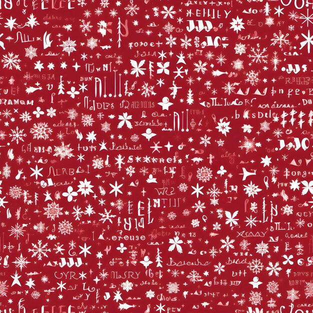 Le motif festif rouge de Noël