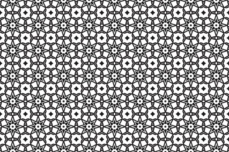 Photo le motif des feuilles et des fleurs