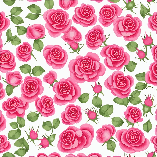 Un motif de fleur rose avec le mot roses dessus