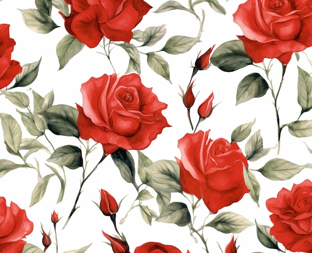 motif de fleurs roses