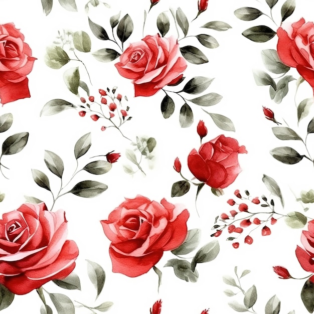 motif de fleurs roses