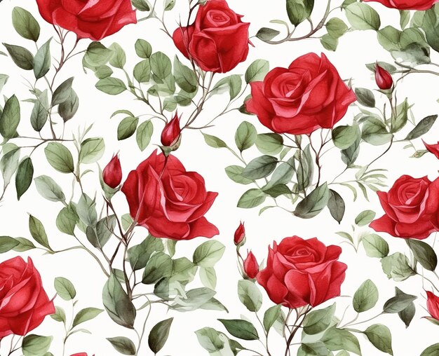 motif de fleurs roses