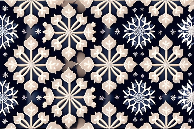 Le motif des flocons de neige