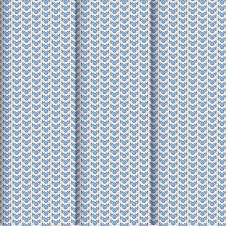 Photo motif floral bleu