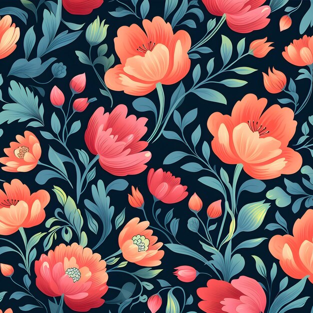 motif floral design fleur impression textile Design numérique