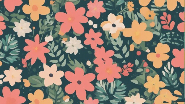 un motif floral par personne Cute Aesthetic Wallpapers Images