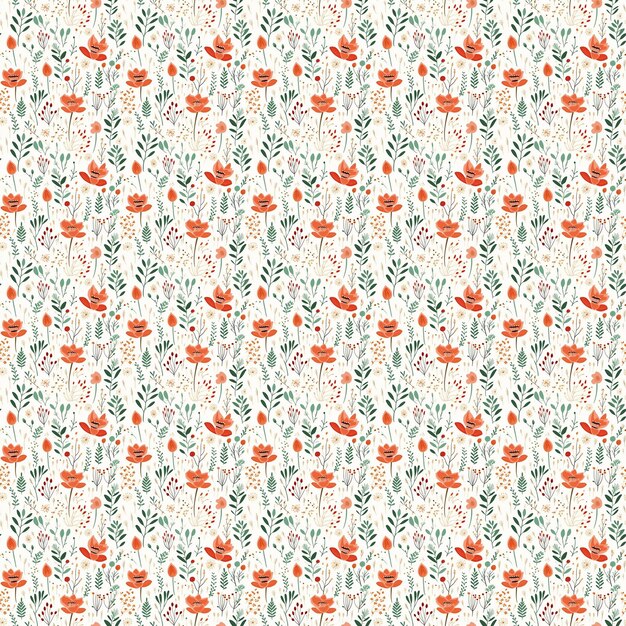 Motif floral sans couture