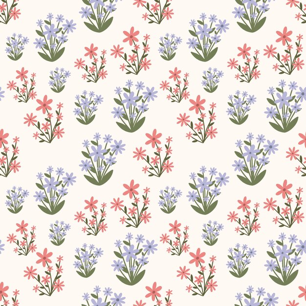 Motif floral de surface sans couture