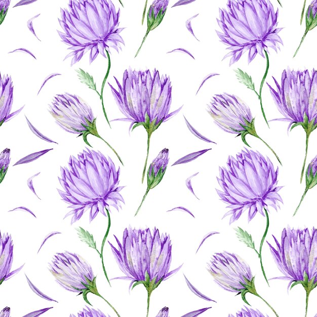 Motif floral violet