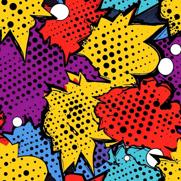 Photo le motif de fond de la bande dessinée pop art