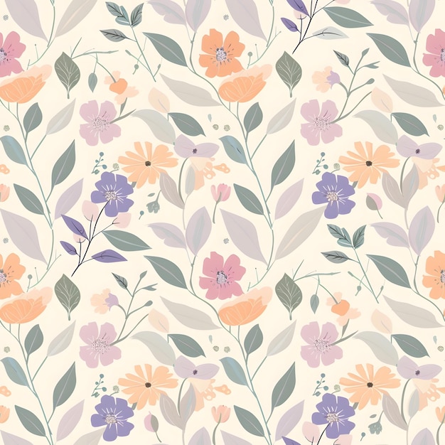 motif de fond floral de printemps