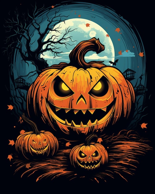 Motif de fond d'halloween effrayant