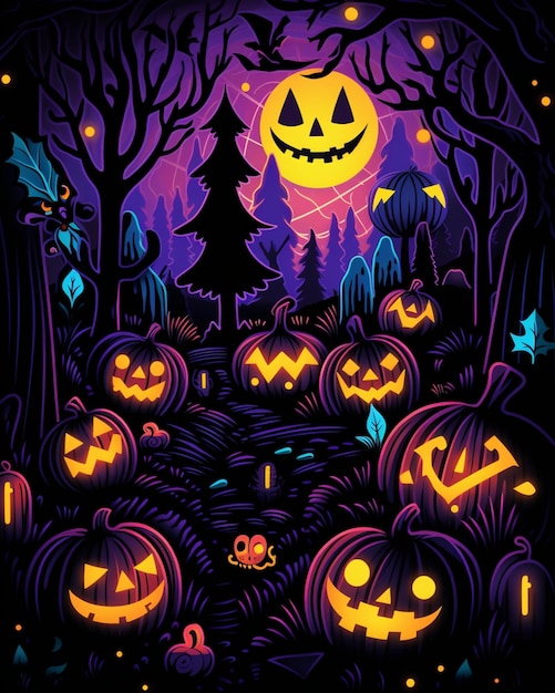 Motif de fond d'halloween