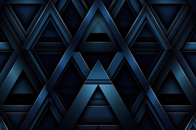 Le motif de fond symétrique à triangle bleu et noir ar 32 v 52 ID de poste 1df370b5239f46b69d6f6b672761991b