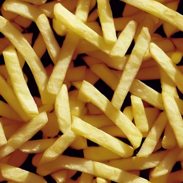 Un motif de frites carrelé sans couture