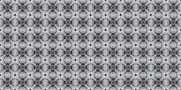 Motif géométrique abstrait reproductible sans couture avec des couleurs gris noir et blanc