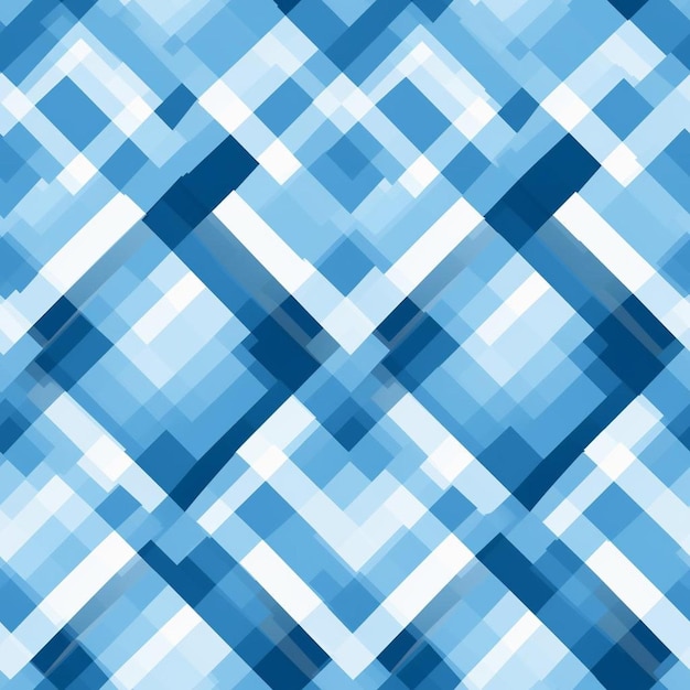 Photo un motif géométrique bleu avec des carrés et des carrés.