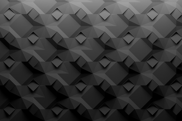 Motif géométrique noir avec losanges