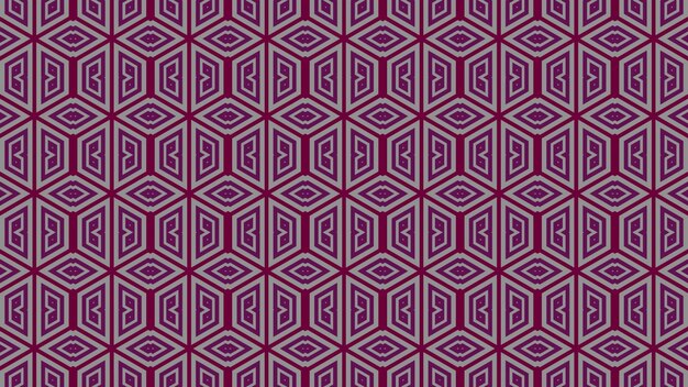 motif géométrique violet avec le mot " dessus.