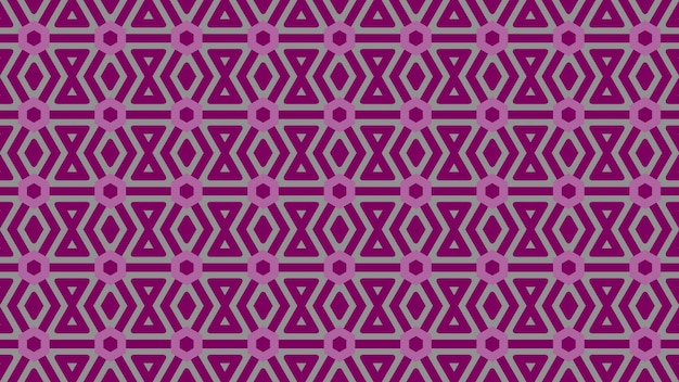 Un motif géométrique violet et violet avec un motif géométrical.