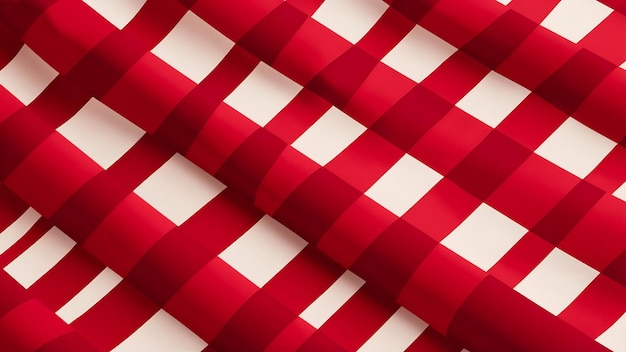 Motif de gingham sans couture rouge