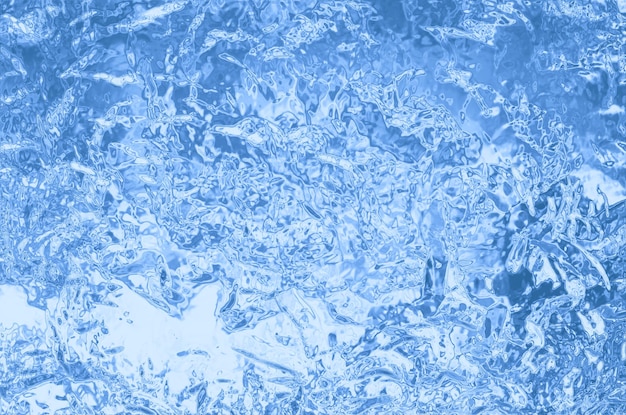 Motif de glace sur fond bleu