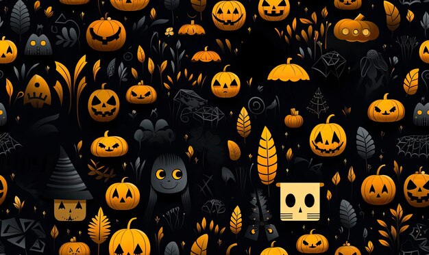 Photo le motif d'halloween arrière-plan