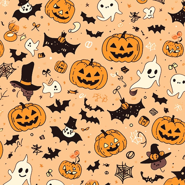 Motif Halloween design Papier Peint Textile