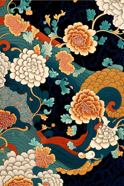 Motif japonais Illustration Design