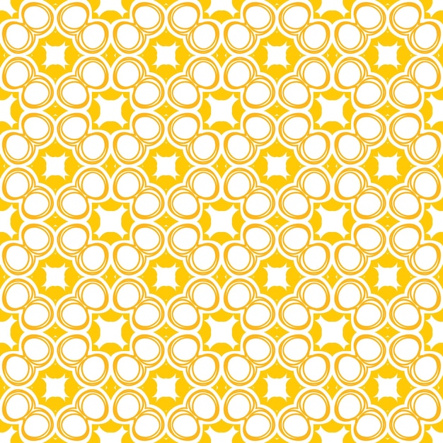 Un motif jaune et blanc avec une étoile.