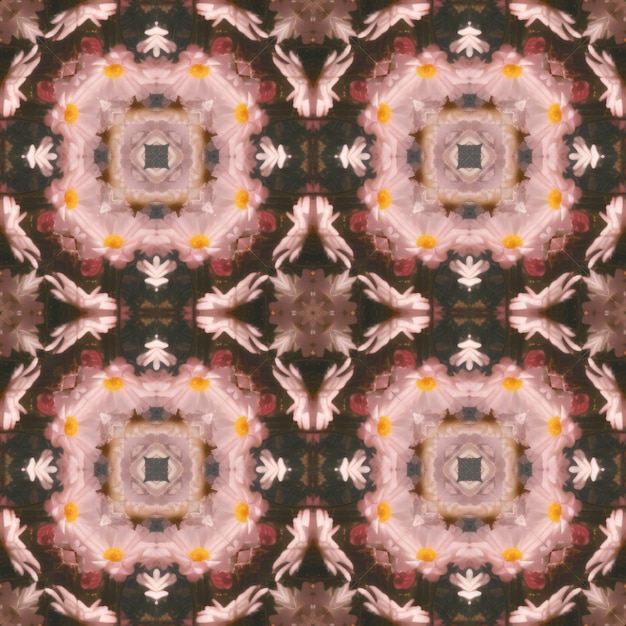 Motif kaléidoscope sans couture Motif kaléidoscope sans couture pour le fond