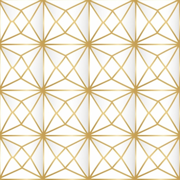 Le motif des lignes d'or et du vecteur de diamants