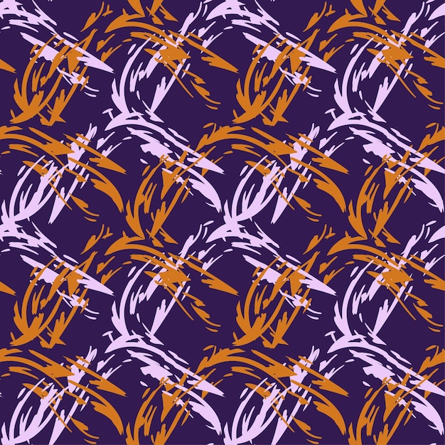 Photo motif de losanges, lignes inégales. zigzags multicolores. modèle vectorielle continue sur fond violet