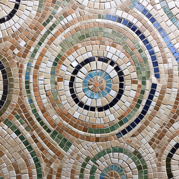 Photo motif de mosaïque complexe