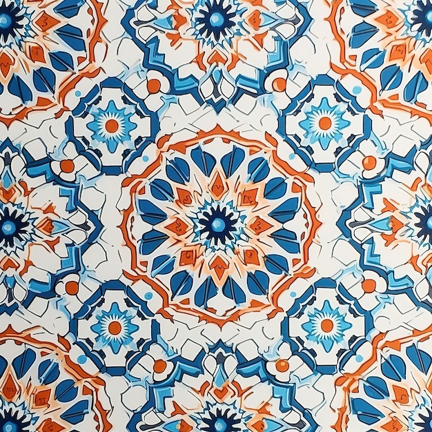 motif de mosaïque complexe