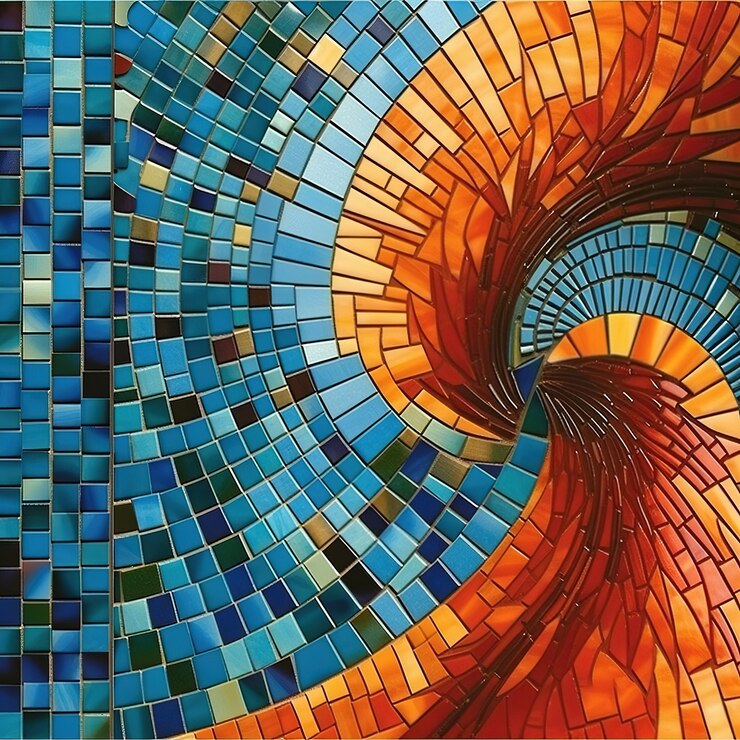 motif de mosaïque complexe