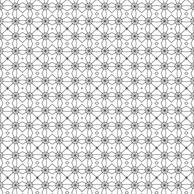 Motif noir et blanc des cercles.