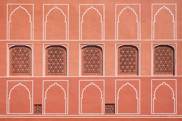 Photo motif sur le palais, jaipur