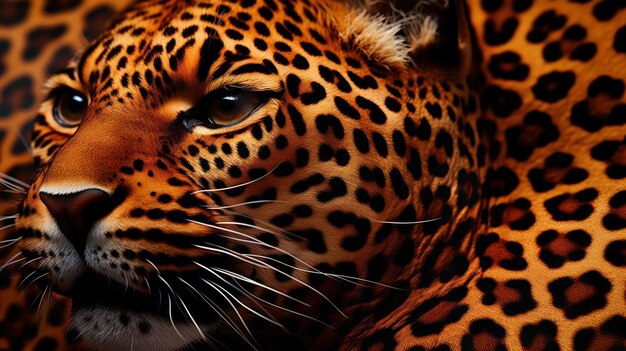 Photo le motif de la peau de léopard