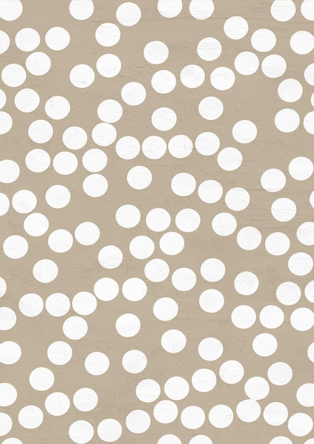 Motif à pois beige et blanc