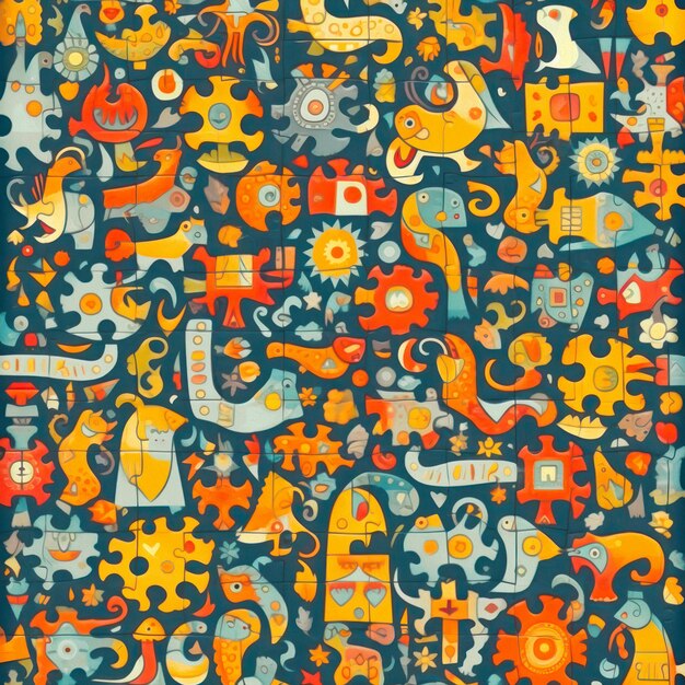 motif de Puzzle