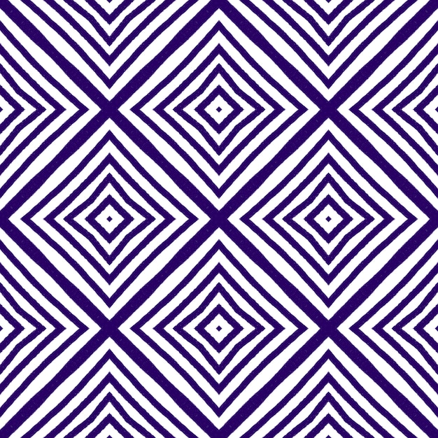 Motif de rayures texturées. Fond de kaléidoscope symétrique violet. Impression curieuse prête pour le textile, tissu de maillot de bain, papier peint, emballage. Design tendance à rayures texturées.