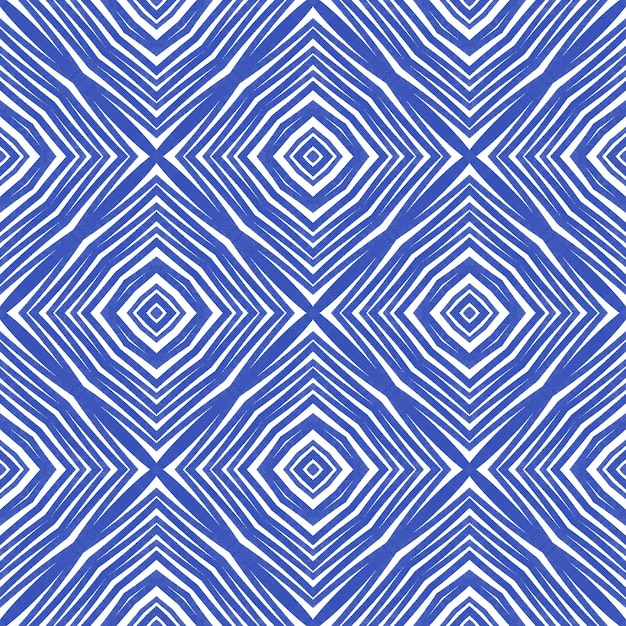 Motif de rayures texturées Indigo symétrique
