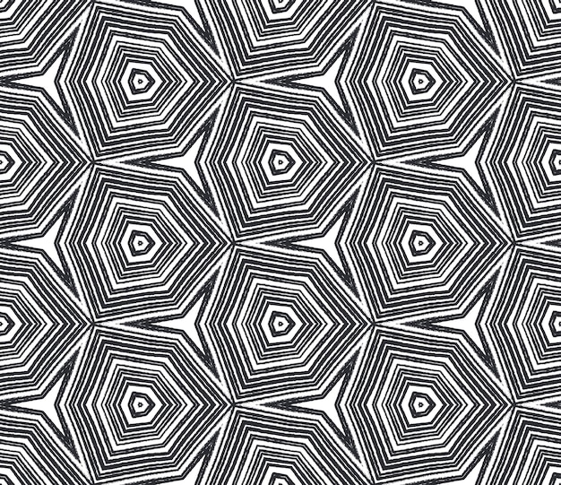 Motif rayures texturées Noir symétrique