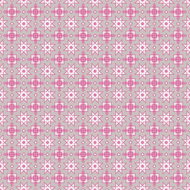 Motif rose et blanc avec un carré et des carrés.