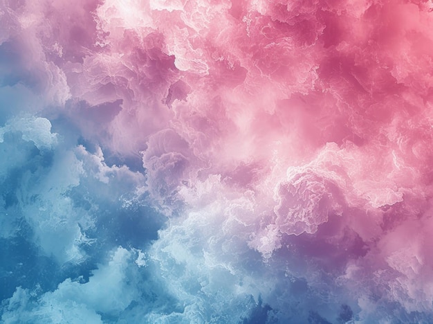 un motif rose et bleu sur les nuages