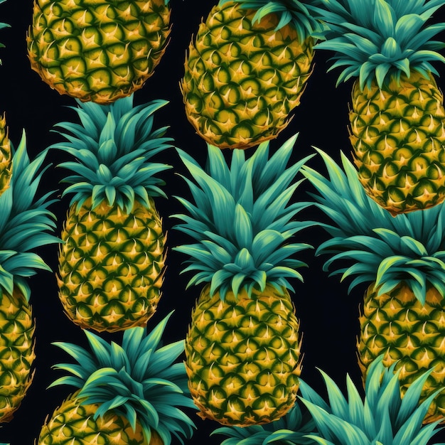 Le motif sans couture de l'ananas