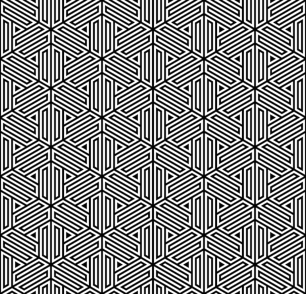 Motif sans couture basé sur l'ornement japonais Kumiko