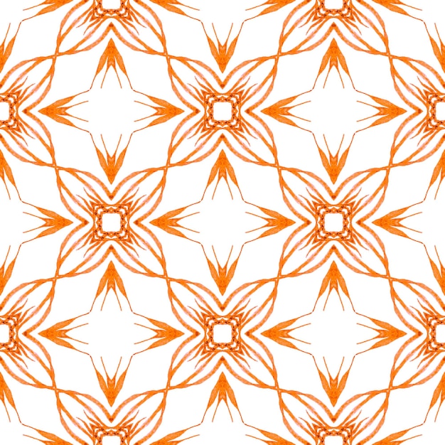 Le motif sans couture du médaillon est un boho magnétique orange.